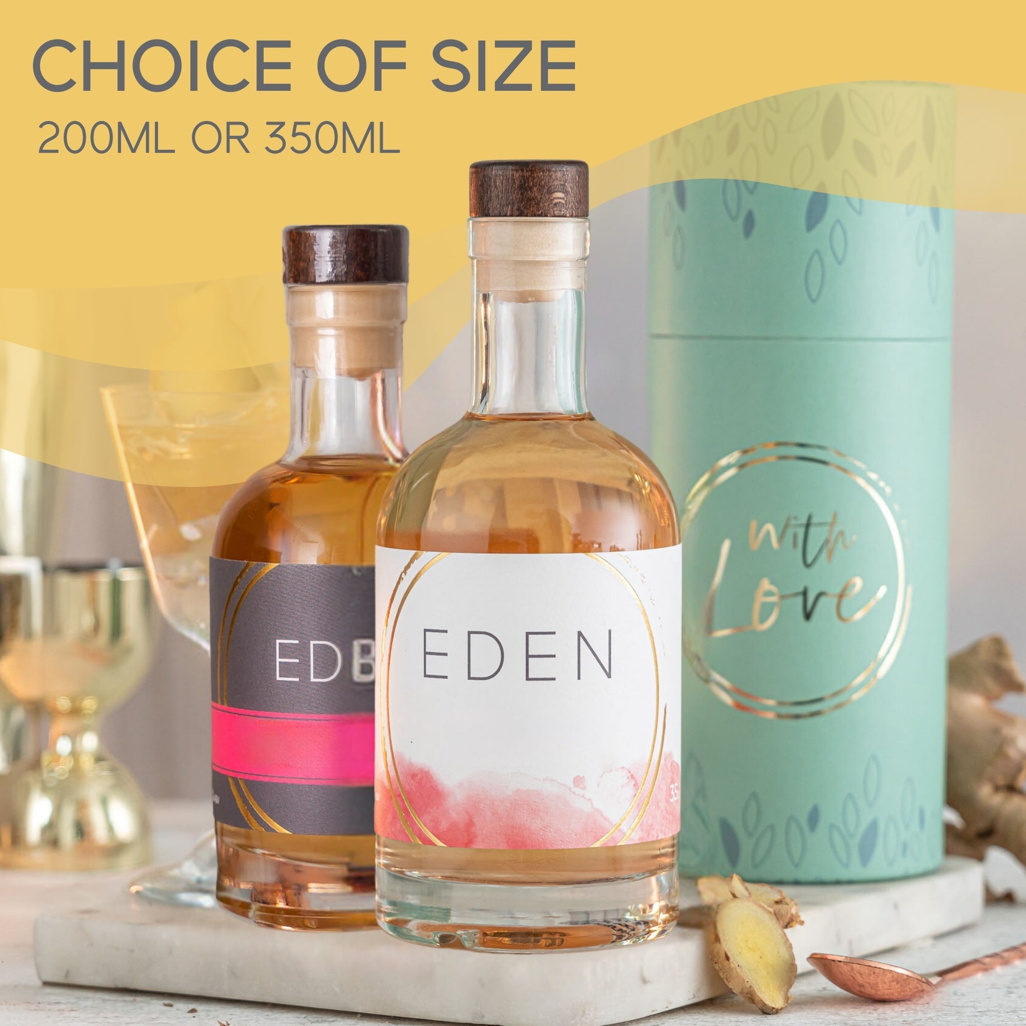 Ginger Whisky with Personalised Presentation Box - Sophisticated Letterbox Gift For Him