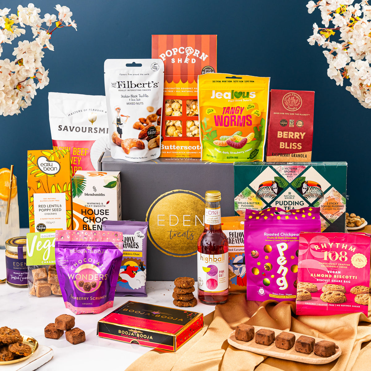 Deluxe Gourmet Food & Drink Vegan Food Hamper, a Special Personalised Gift