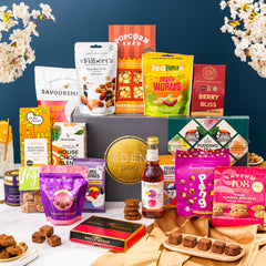 Deluxe Gourmet Food & Drink Vegan Food Hamper, a Special Personalised Gift