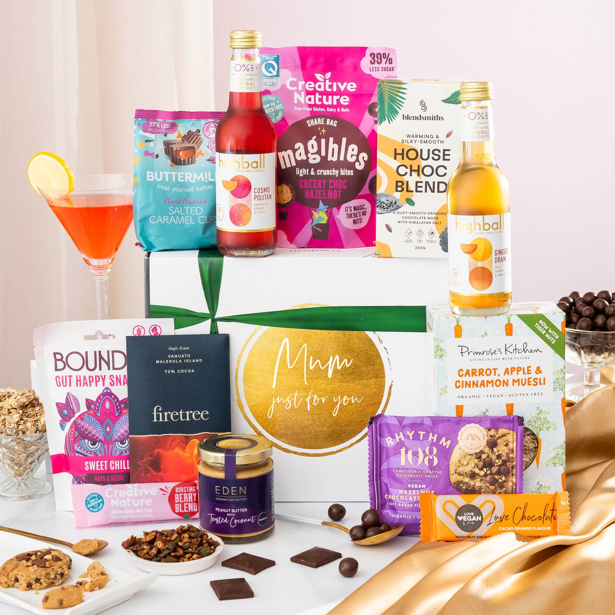 Mum, Mother’s Day, Just For You Food & Drink Hamper (Vegan, Gluten Free)