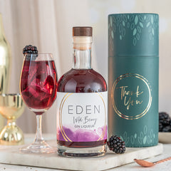 Wild Berry Gin with Personalised Presentation Box - Premium Alcohol Gift Set